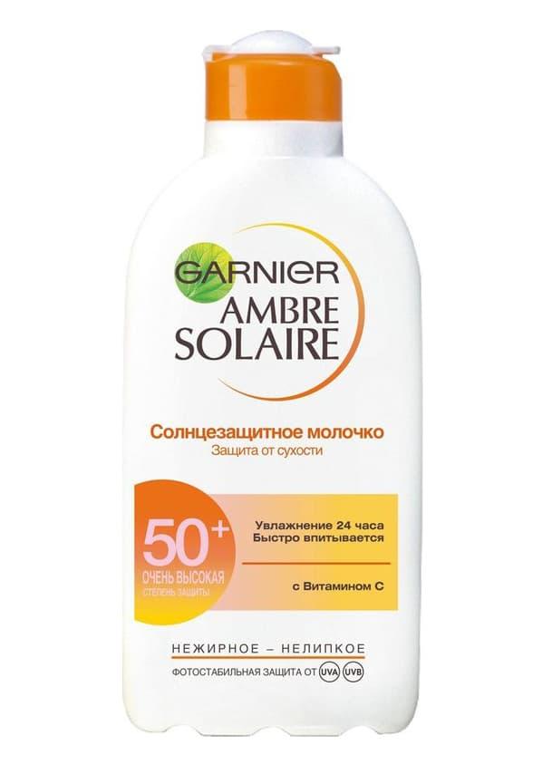 Молочко солнцезащитное Garnier Ambre Solaire Защита от сухости SPF50