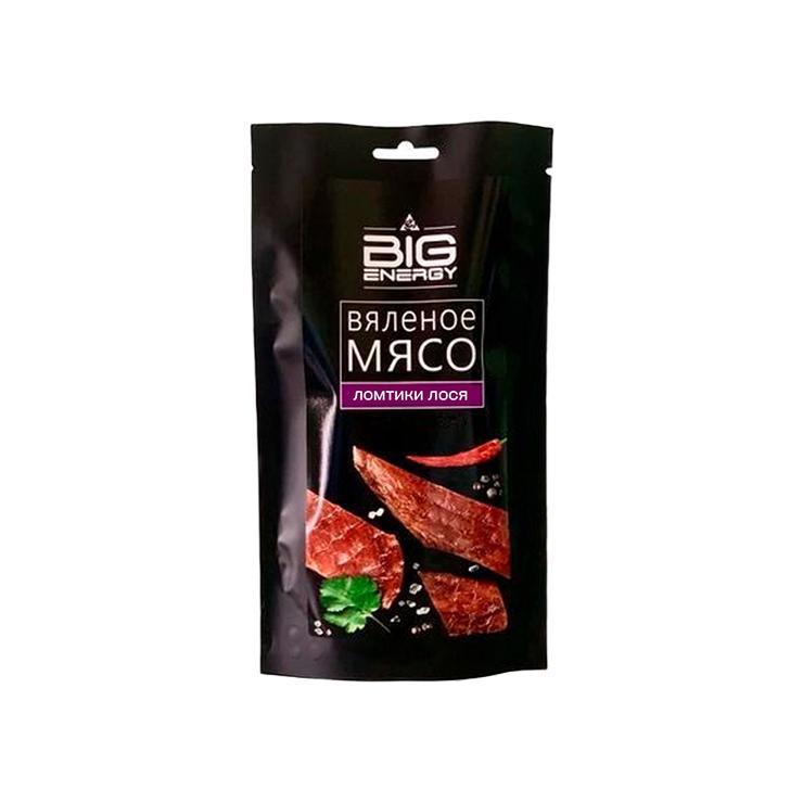 Мясо лося Big energy вяленое 50 гр., дой-пак