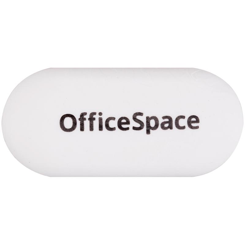 Ластик OfficeSpace FreeStyle, овальный, термопластичная резина, 60*28*12мм