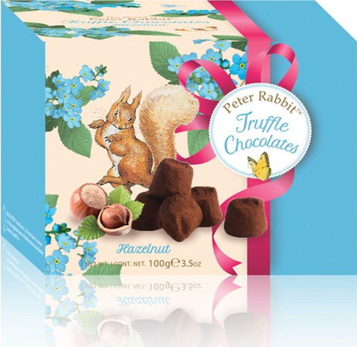 Конфеты Peter Rabbit французские трюфели с дробленым фундуком, 100 гр., картон