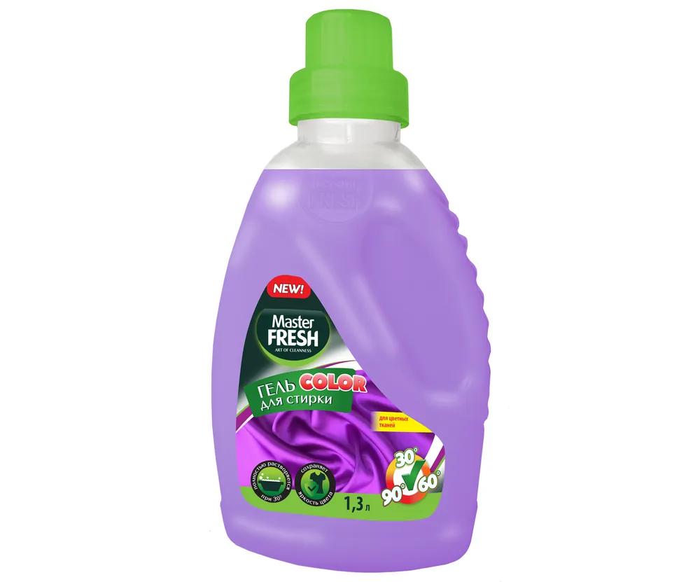 Гель для стирки Master Fresh color для цветных тканей 1,3 л., ПЭТ