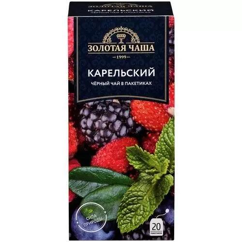 Чай Золотая чаша  Карельский (ягодный) 20п*1,5 гр., картон