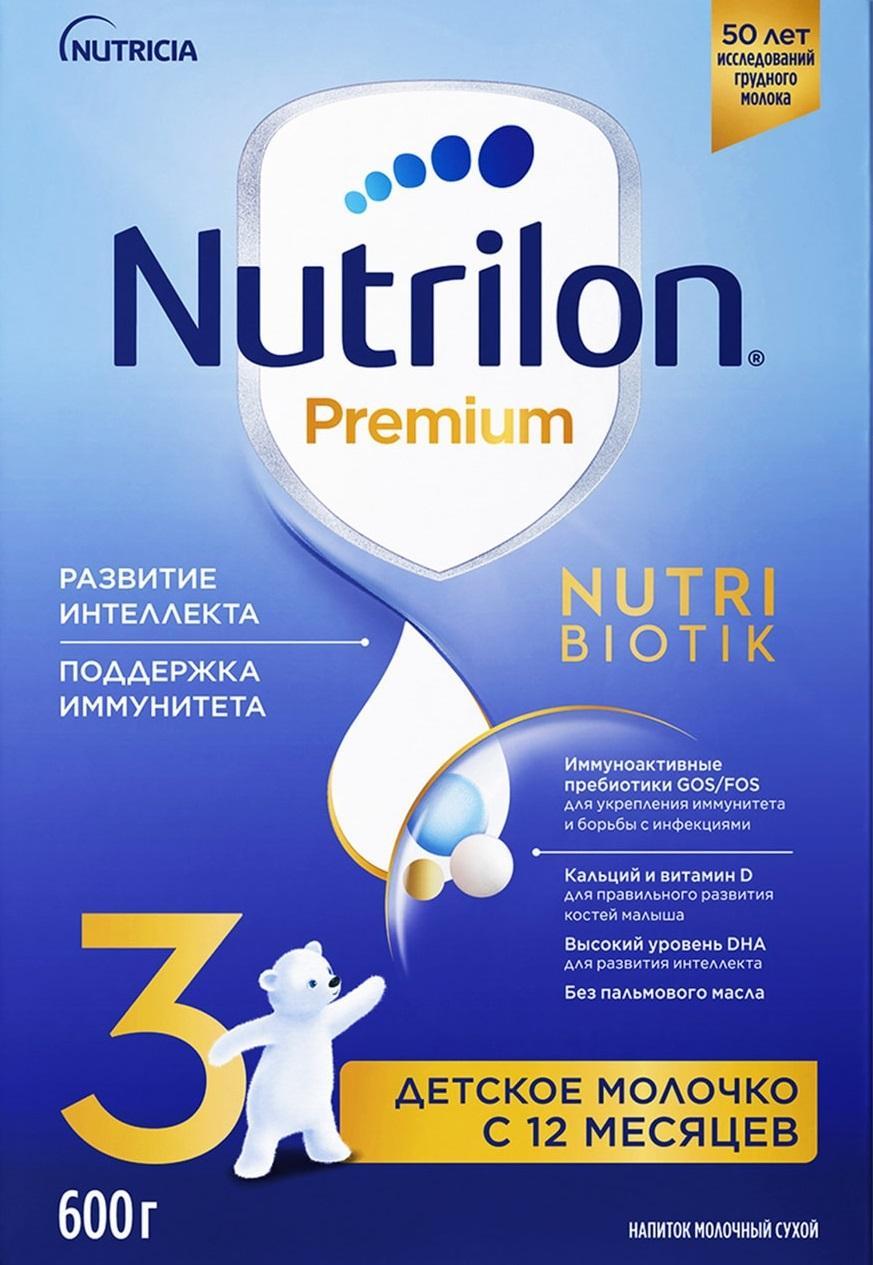 Напиток Nutrilon 3 Premium молочная с 12 месяцев 600 гр., картон