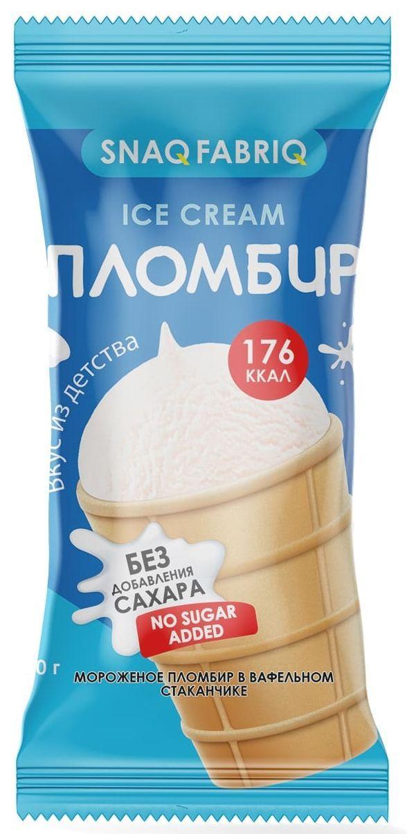Мороженое Snaq Fabriq Пломбир 80 гр., флоу-пак