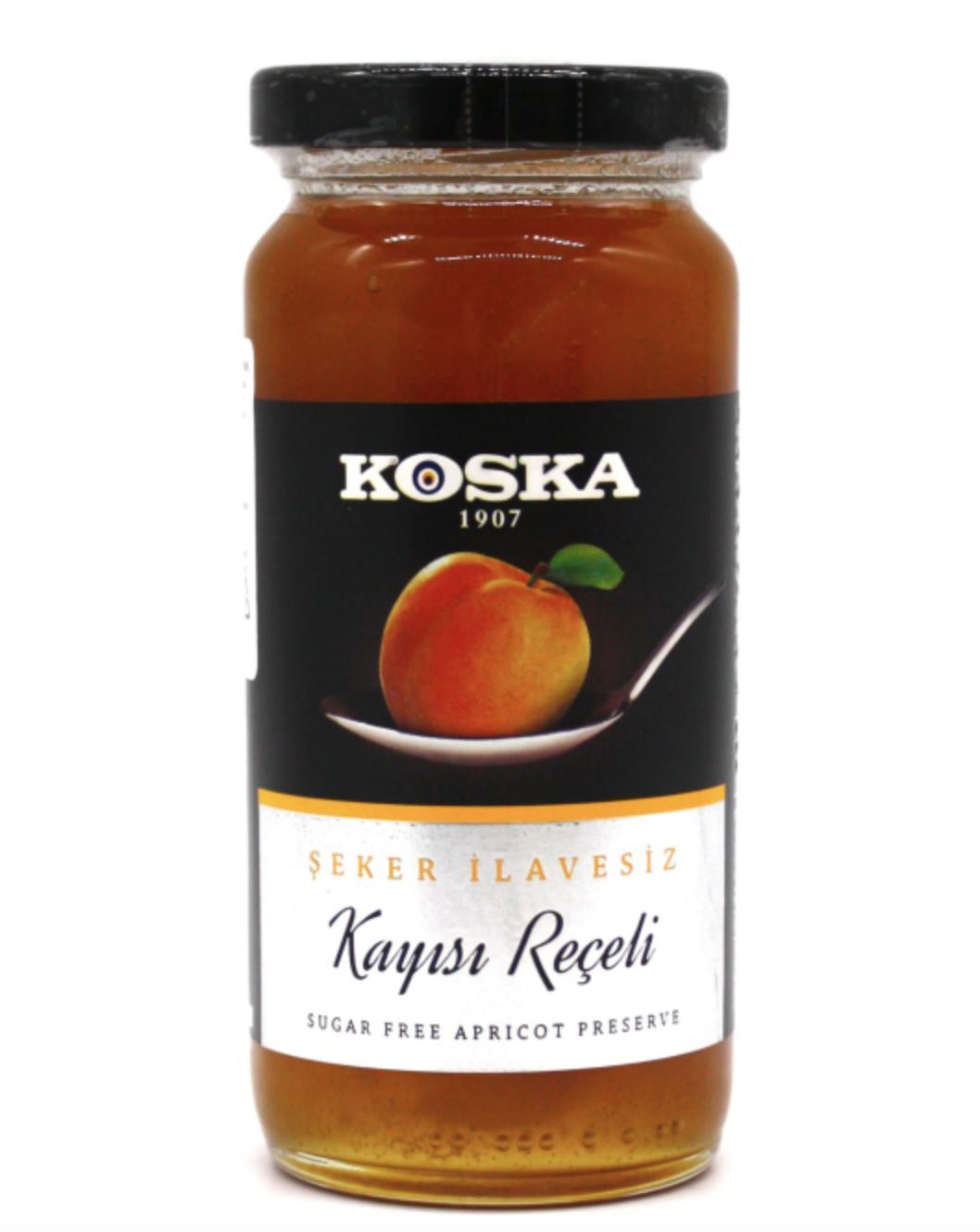 Варенье KOSKA абрикосовое без сахара 290 гр., стекло