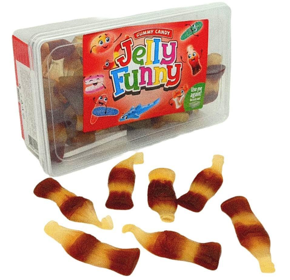Мармелад жевательный Jelly Funny кола 1 кг., пластик