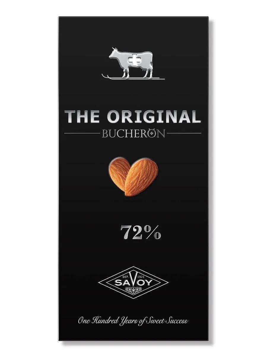 Шоколад Bucheron The Original горький с миндалем 90 гр., картон