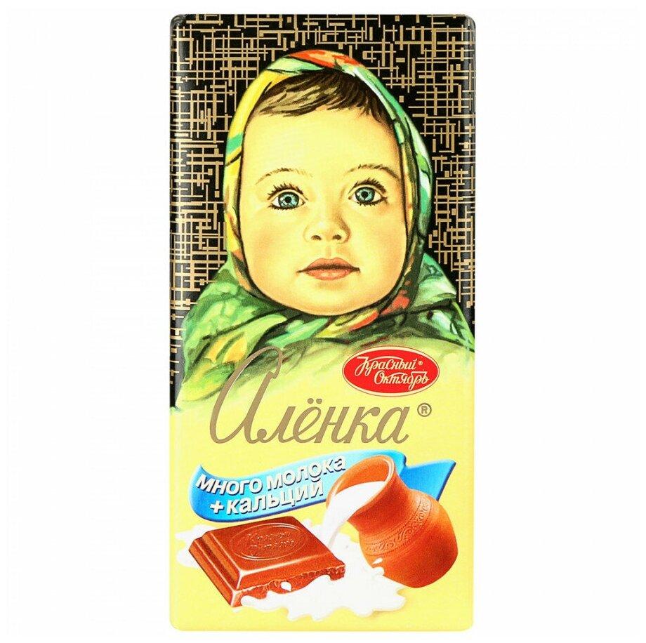 Шоколад Алёнка много молока 90 гр., обертка