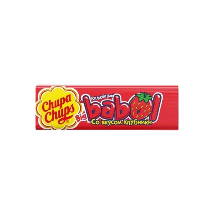 Жевательная резинка Chupa Chups big babol клубника 20 гр., бумага
