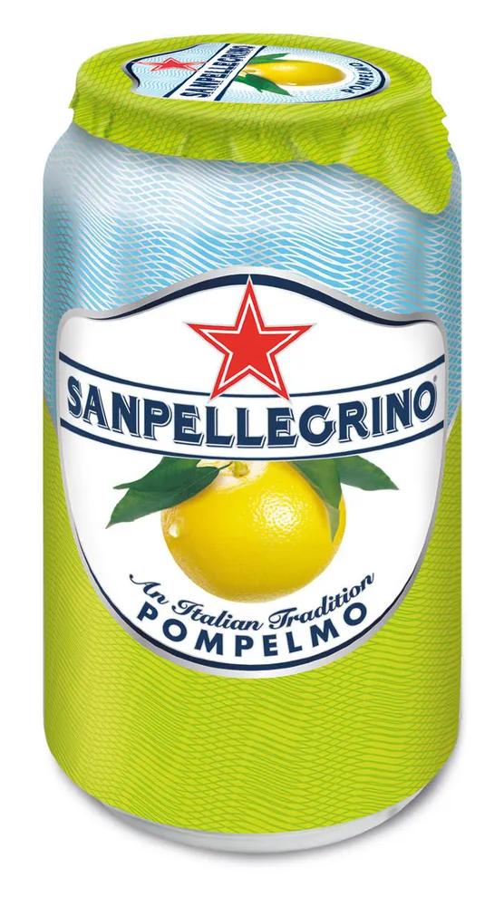 Напиток Sanpellegrino Грейпфрут сокосодержащий газ., 330 мл., ж/б