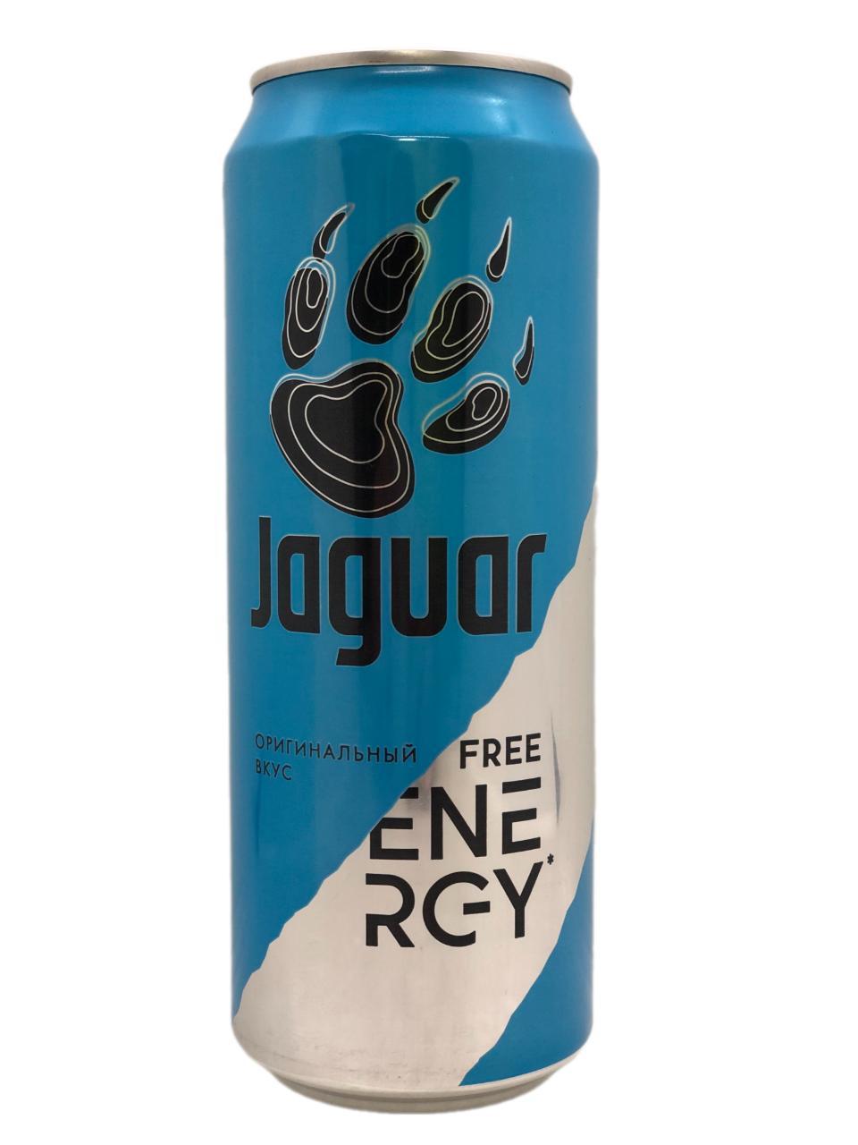 Напиток энергетический Jaguar Free 450 мл., ж/б