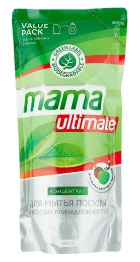 Бальзам для мытья посуды Mama Ultimate Зеленый Чай 600 мл., дой-пак