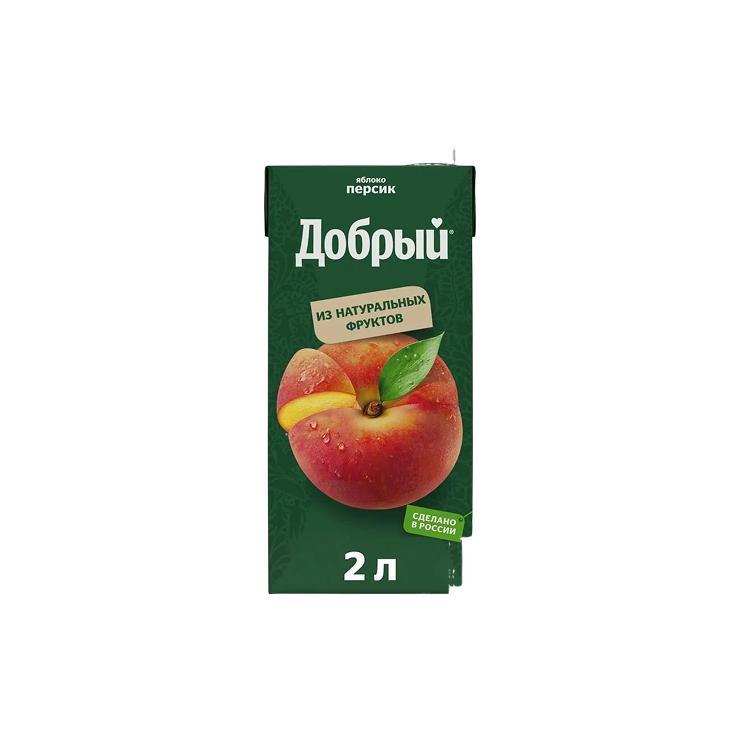 Сок Добрый персик 2 л., тетра-пак