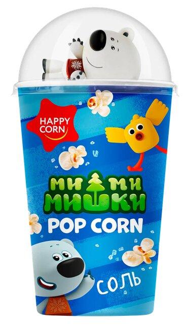 Воздушная кукуруза Happy Corn Мимимишки с игрушкой Соль 15 гр., картон