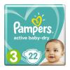 Подгузники Pampers Active Baby-Dry 6-10 кг р.3, 22 шт