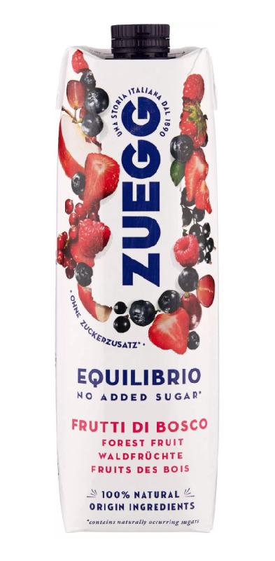 Напиток Zuegg сокосодержащий фруктово-ягодный без сахара 1 л., тетра-пак