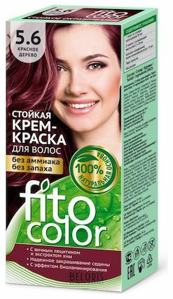 Крем для волос Fito косметик Fitocolor цвет тон 5.6 Красное дерево