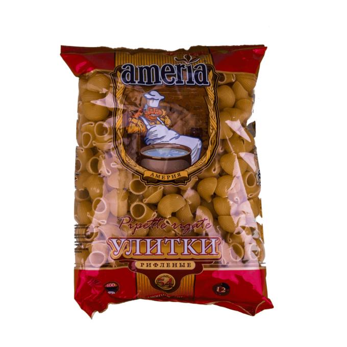 Макаронные изделия AMERIA №054 Улитки рифленые, 400 гр., флоу-пак