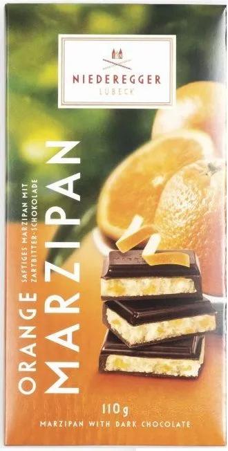 Марципан Niederegger апельсин в темном шоколаде 110 гр., картон