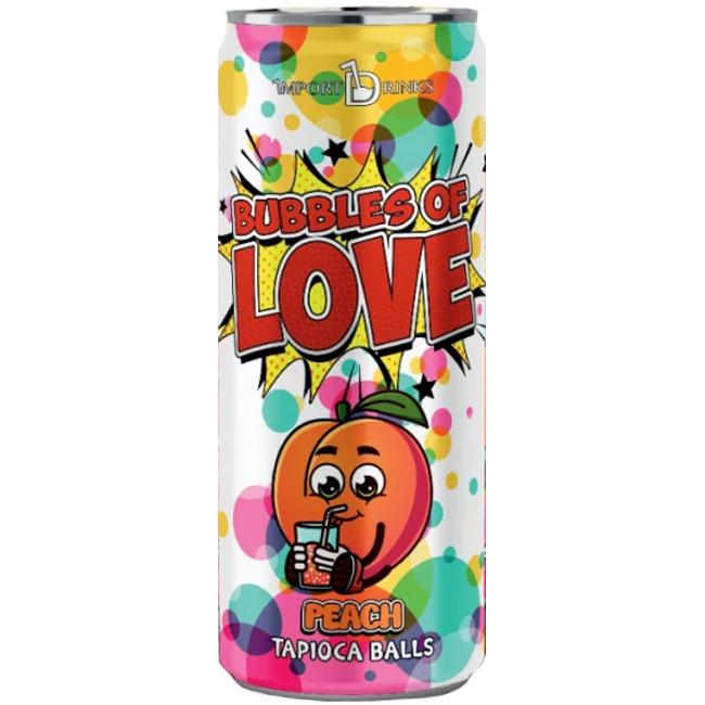 Чай холодный Bubbles of love персик Вьетнам 320 мл., ж/б