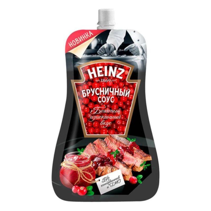 Соус Heinz брусничный деликатесный для мяса 200 гр., дой-пак