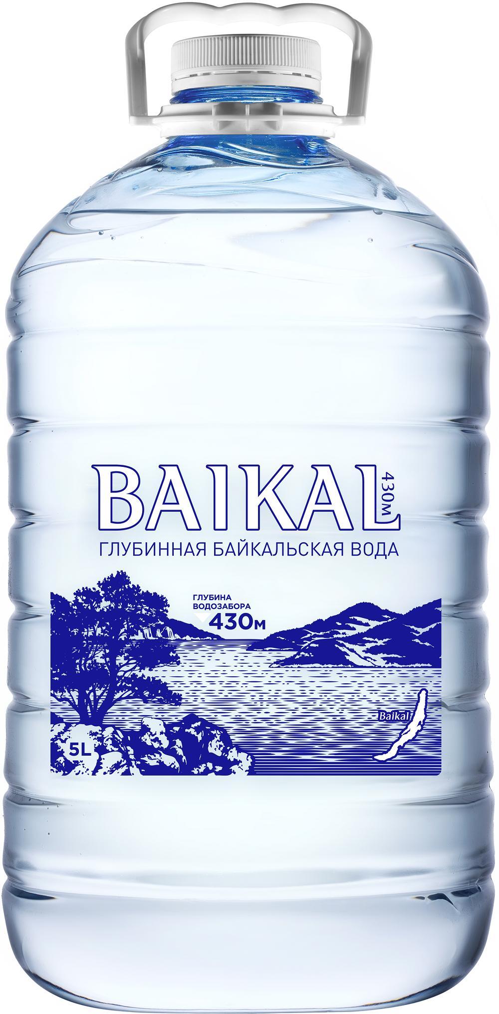 Вода Baikal питьевая негазированная глубинная 5 л., ПЭТ