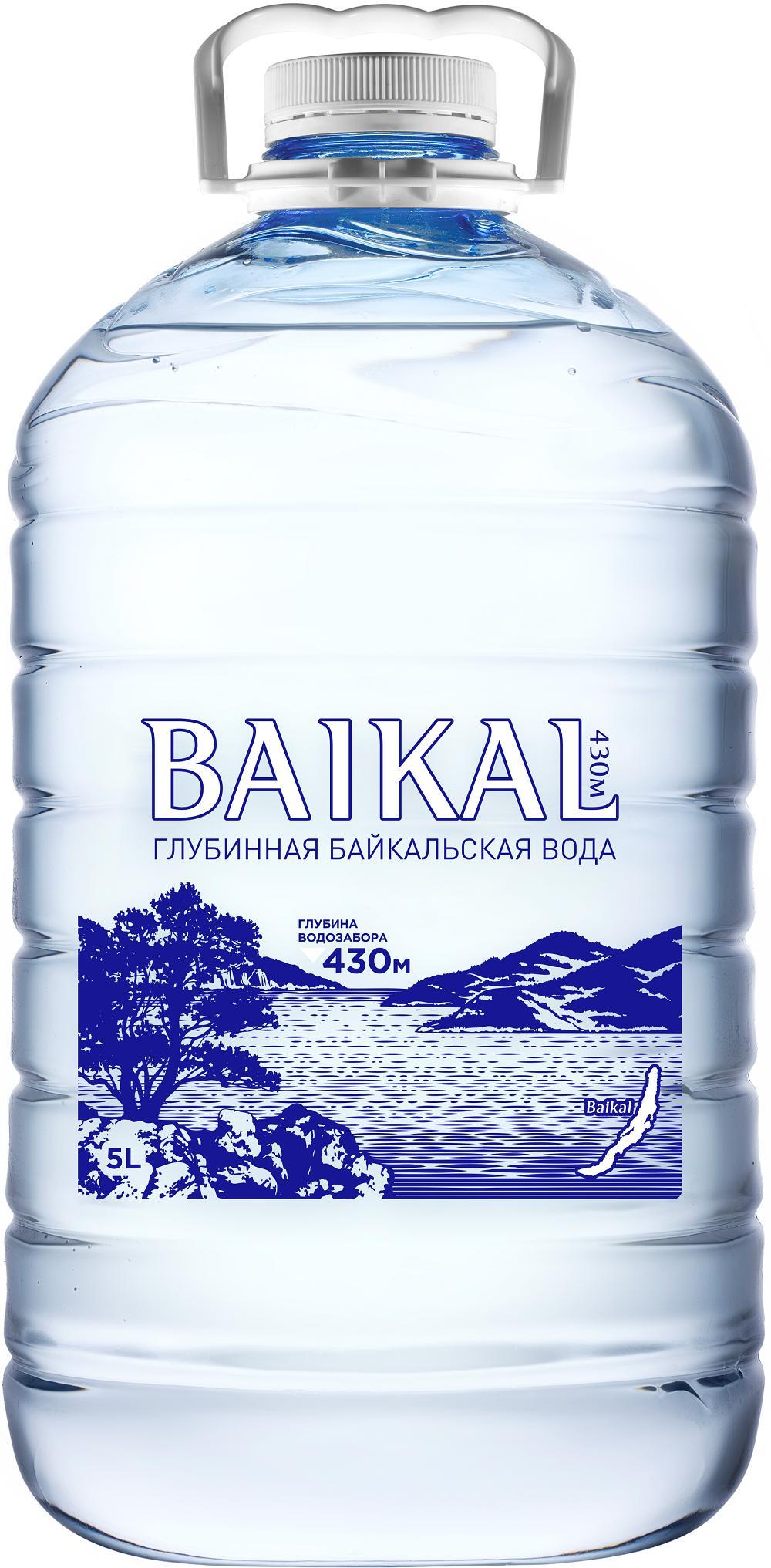 Вода негазированная Baikal питьевая глубинная 5 л., ПЭТ