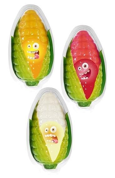 Мармелад жевательный Fun Candy Lab Дикий кукуруз с кислой начинкой 10 гр., пластик