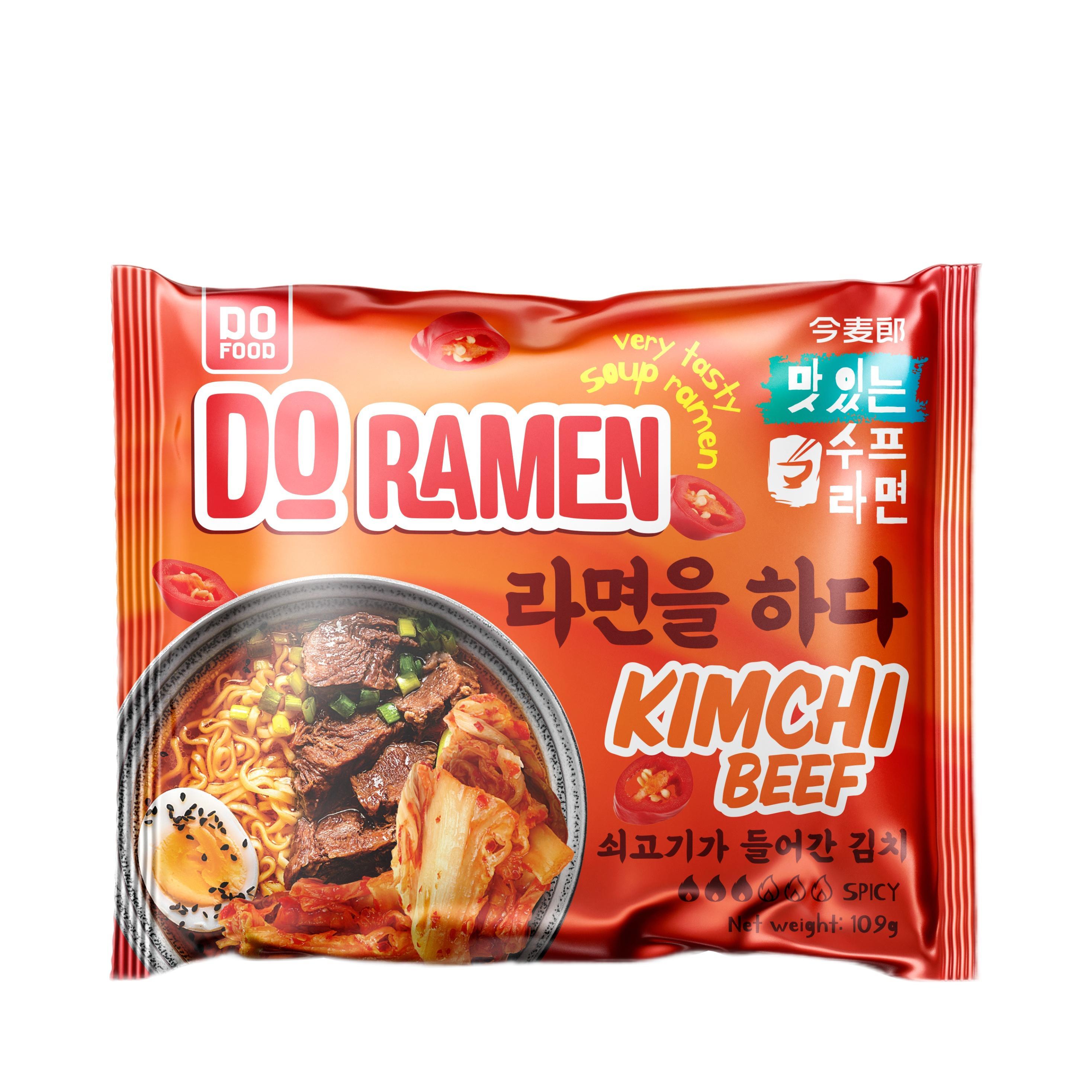 Лапша быстрого приготовления Do Food Ramen Kimchi Beef 109 гр., флоу-пак