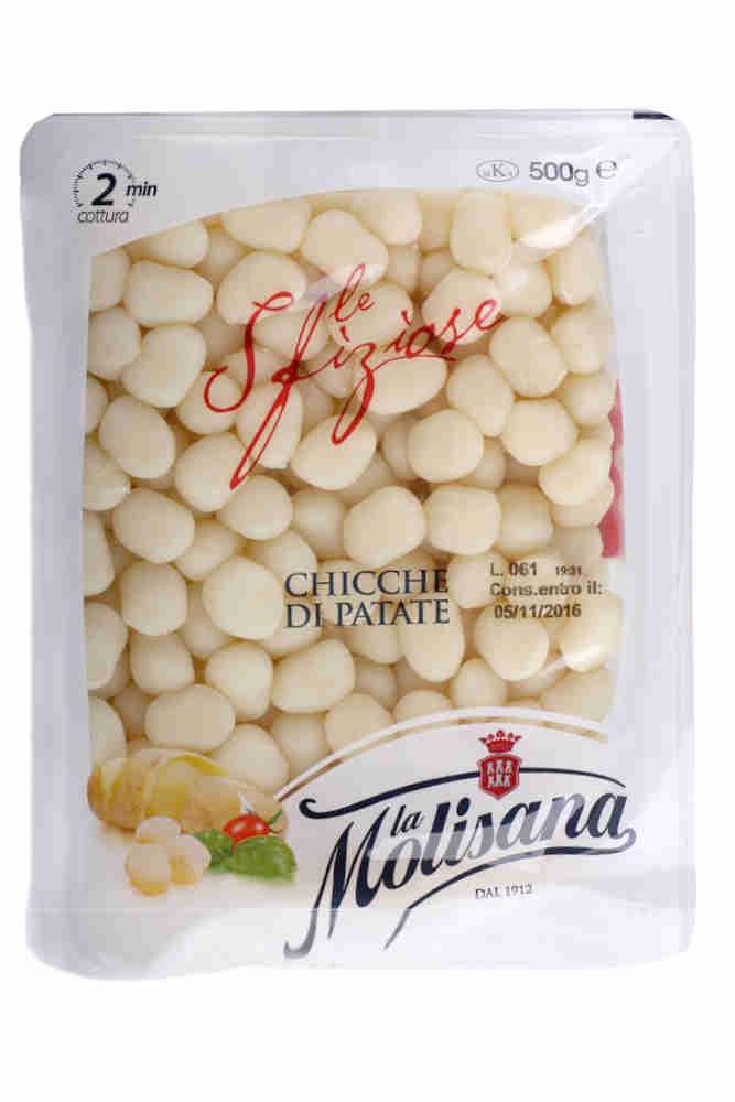 Клецки La Molisana, картофельные ньокки мелкие Chicche di patate, 500 гр., ПЭТ