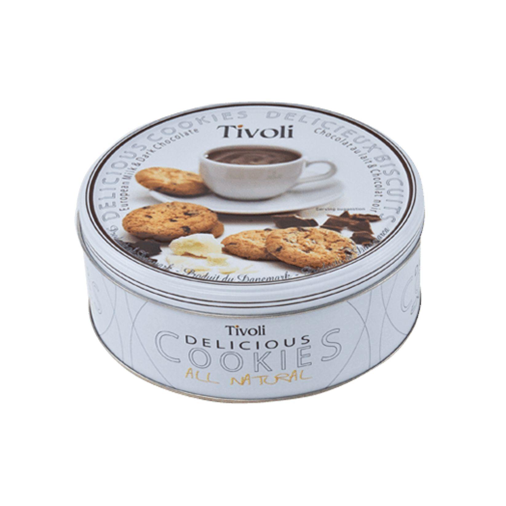 Печенье Jacobsens Tivoly сдобное темный шоколад 150 гр., ж/б