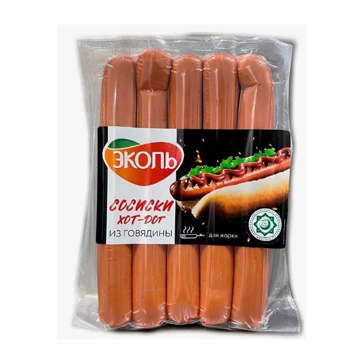Сосиски Эколь хот - дог из говядины 400 гр., вакуум