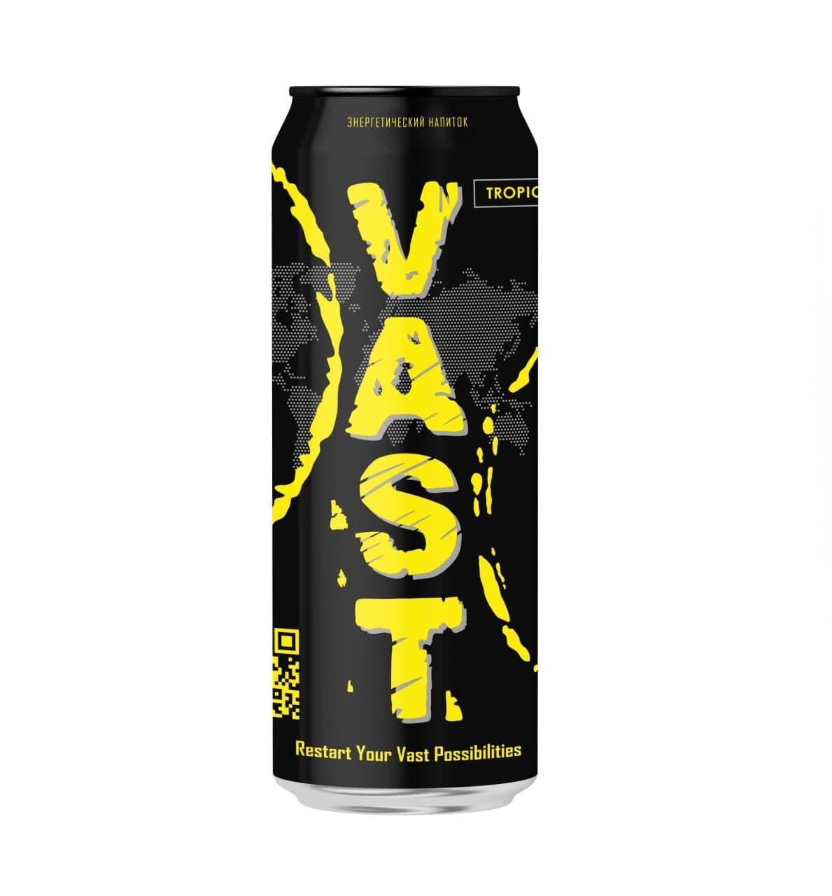 Напиток энергетический Vast Tropic 450 мл., ж/б