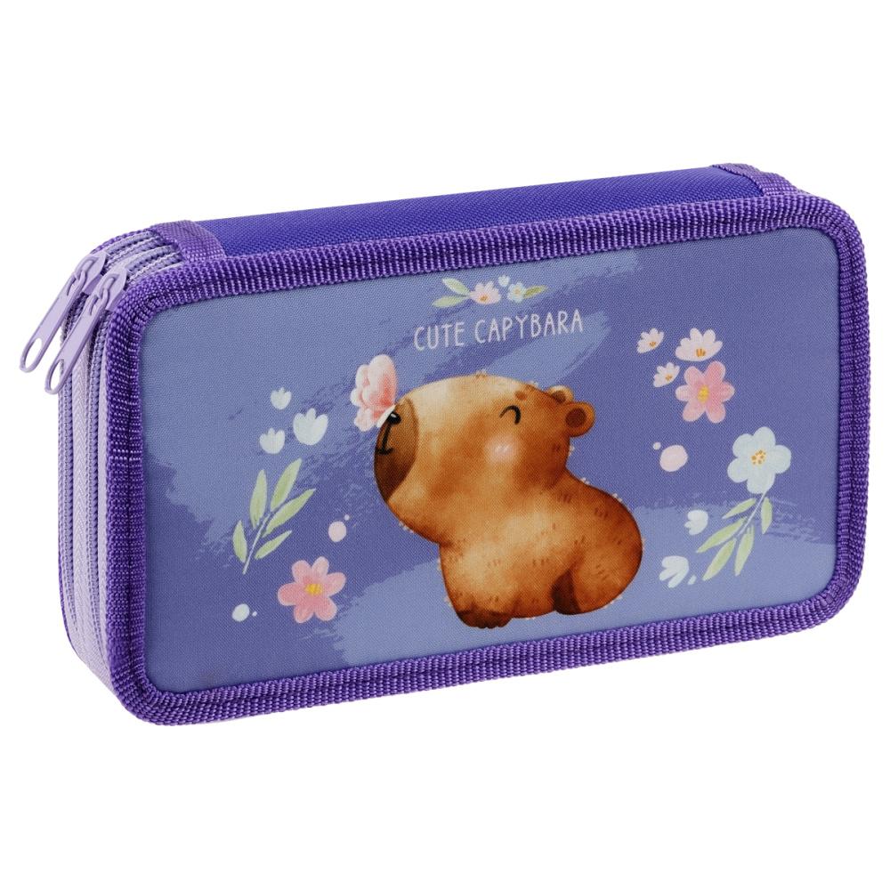 Пенал ArtSpace Capybara 2 отделения 190 х 110 ткань., пакет