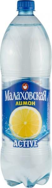 Вода Малаховская питьевая active Лимон негазированная, 1.5 л., ПЭТ