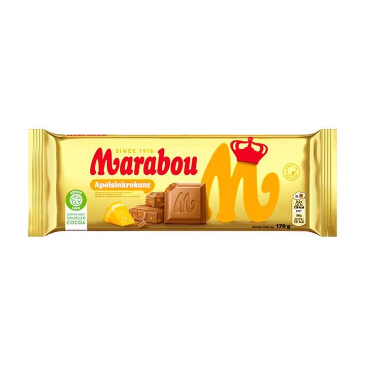 Шоколад Marabou аpelsinkrokant 170 гр., флоу-пак