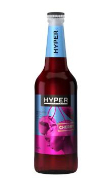 Напиток пивной со вкусом вишни, нефильтрованный (осветленный), пастеризованный, Hyper super, 4,5%, 450 мл., стекло