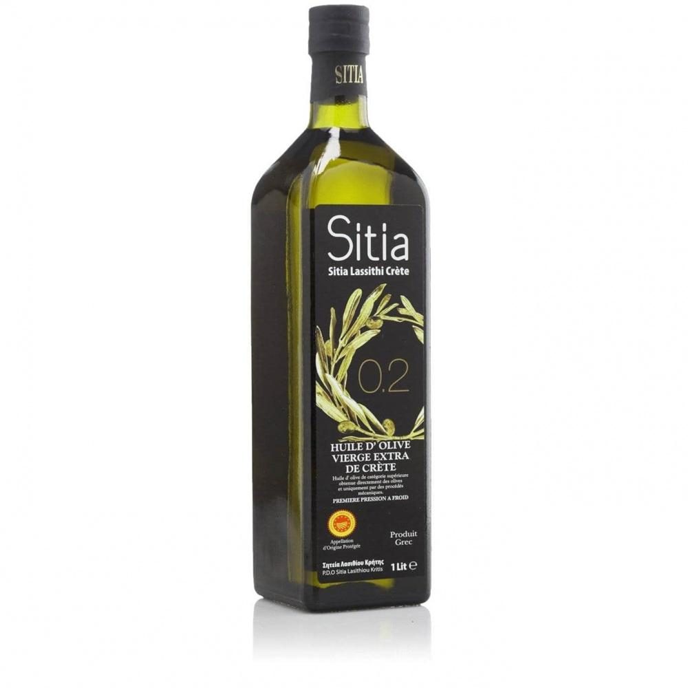 Масло оливковое Sitia E.V. кислотность 0,2%, 1 л., стекло