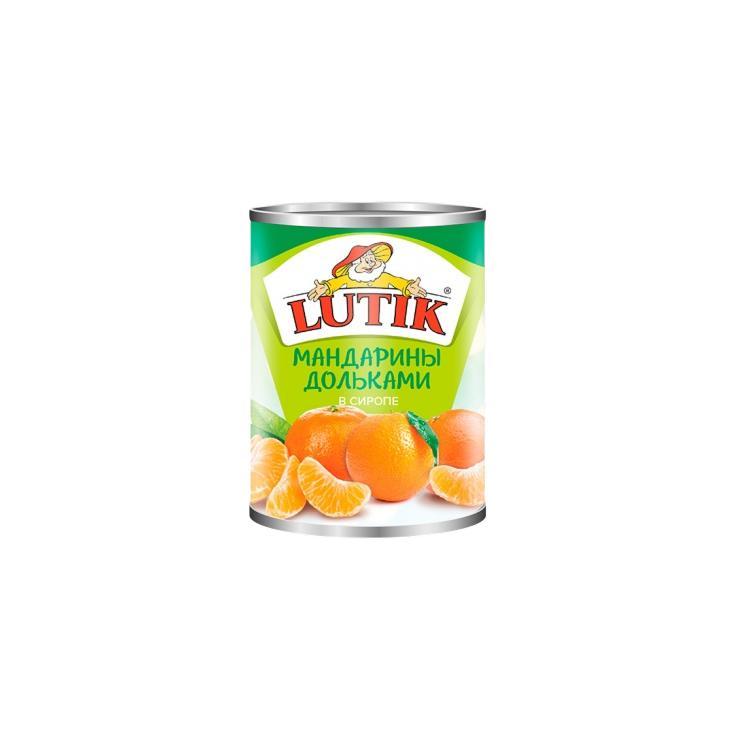 Мандарины Lutik дольками в сиропе, 314 мл, ж/б