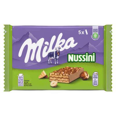 Вафли Milka Nussini Haselnuss 157 гр., флоу-пак