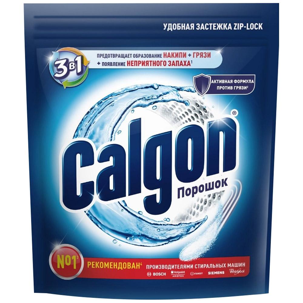 Средство Calgon, 3 в 1 для смягчения воды и предотвращения образования известкового налета порошкообразное, 750 гр., пакет