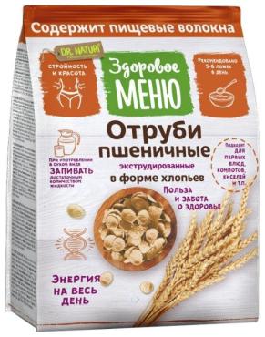 Отруби Здоровое меню пшеничные