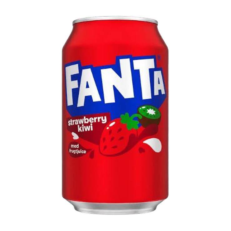 Напиток газированный Fanta клубника киви Германия/Дания 330 мл., ж/б