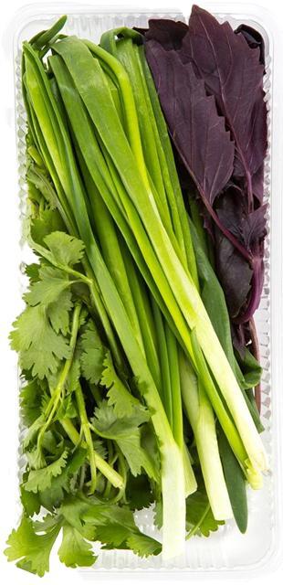 Салатный набор: ЛЕТО базилик, кинза, лук  100 гр., лоток