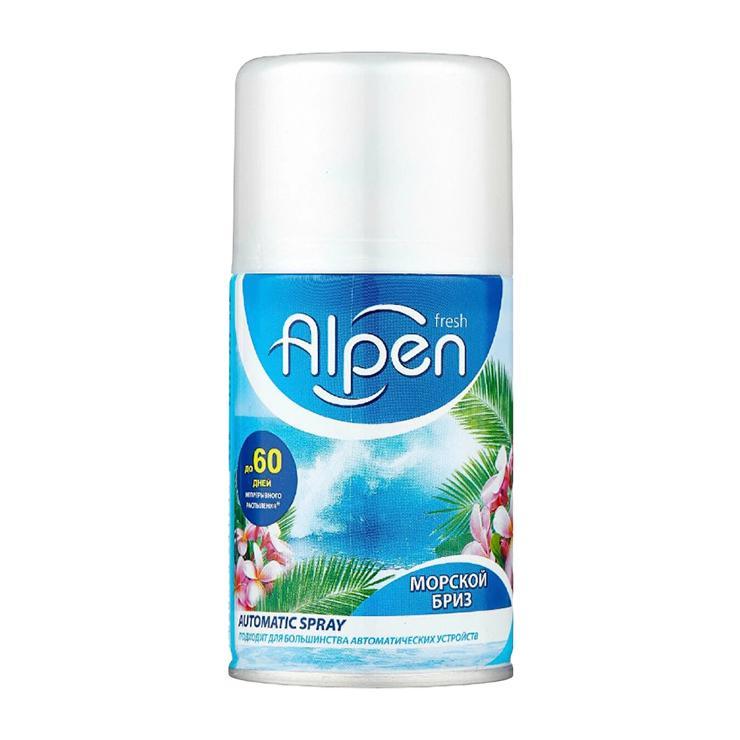 Баллон сменный для автоматического освежителя воздуха Alpen Морской бриз 250 мл.