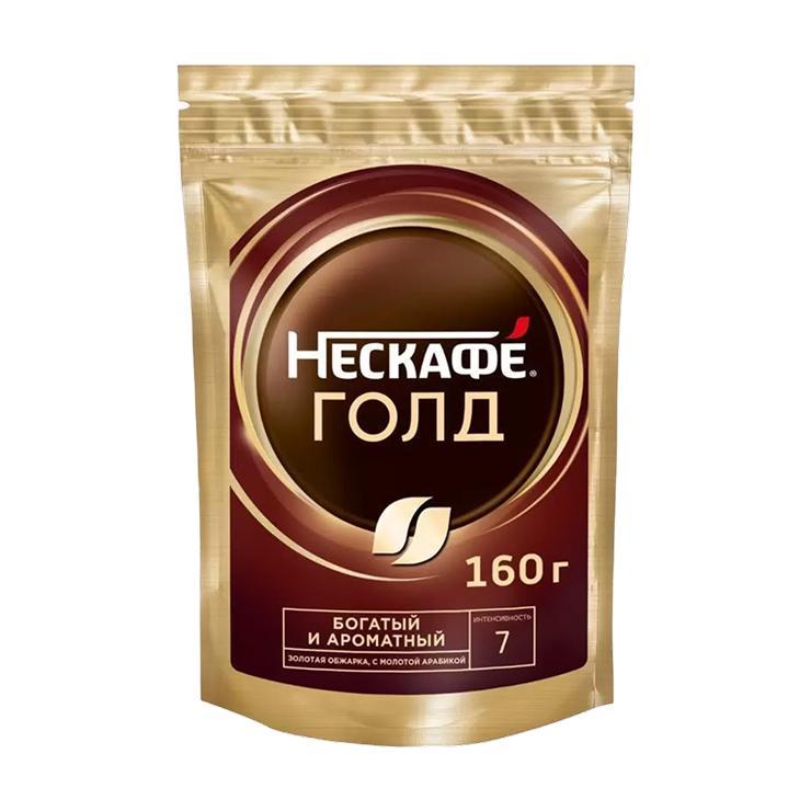 Кофе Нескафе Голд растворимый 160 гр., дой-пак