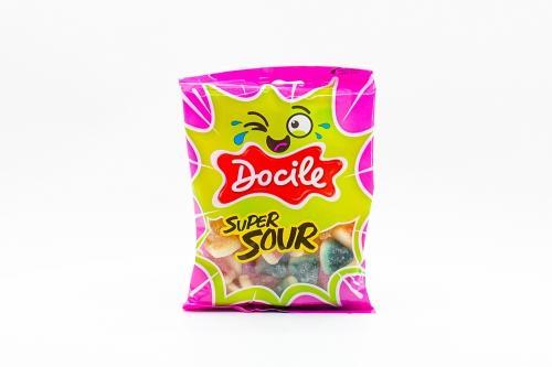 Мармелад жевательный  DOCILE SUPER SOUR GELATINES PYRAMID (Суперкислые Пирамидки)  80 гр., ПЭТ