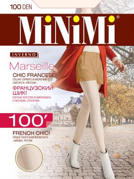Колготки MiNiMi Marseille 100, avorio min, 2S, картон