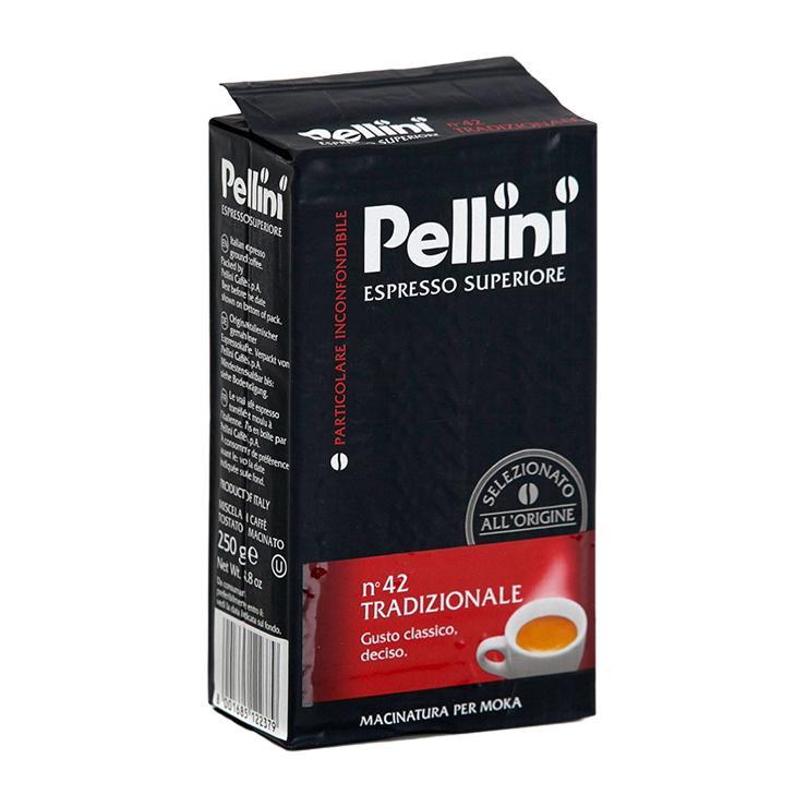 Кофе Pellini Moka Tradizionale № 42 молотый 250 гр., флоу-пак