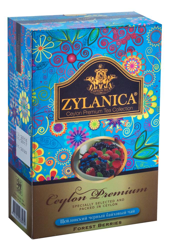 Чай Zylanica Premium Forest Fruits, Лесные ягоды, черный, 100 гр., картон
